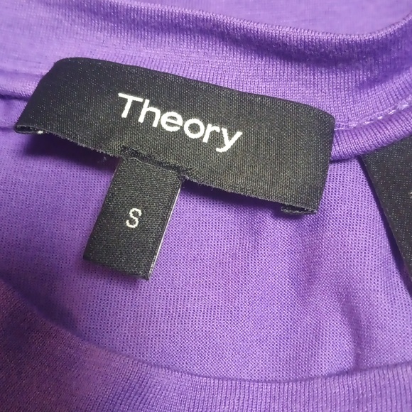 Theory Tiny Tee 2 Apex Tee In Bright Peony - Picture 6 of 8